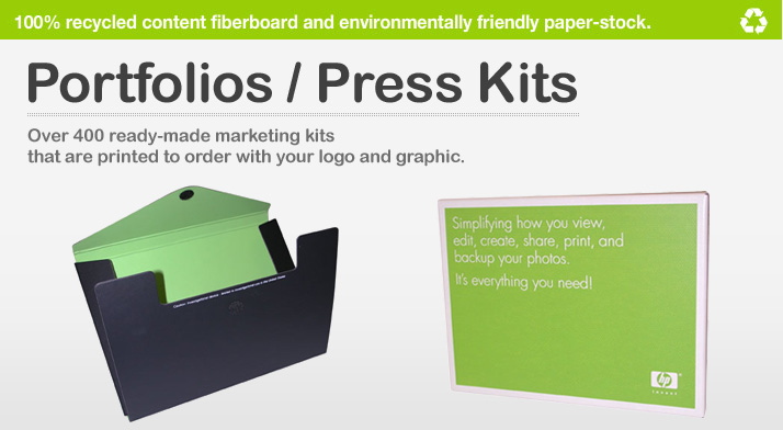 Portfolios / Press Kits - Over 400 ready-made kits